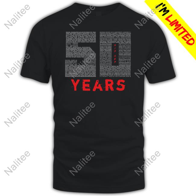 "50 Years" Of Hip Hop Limite Edition Long Sleeve Tee