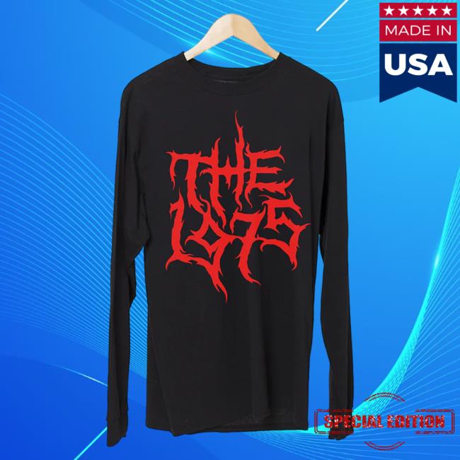 Official The 1975 Apparel Clothing Merch Shop Metal Logo Ls Long Sleeve T Shirt The1975 Store