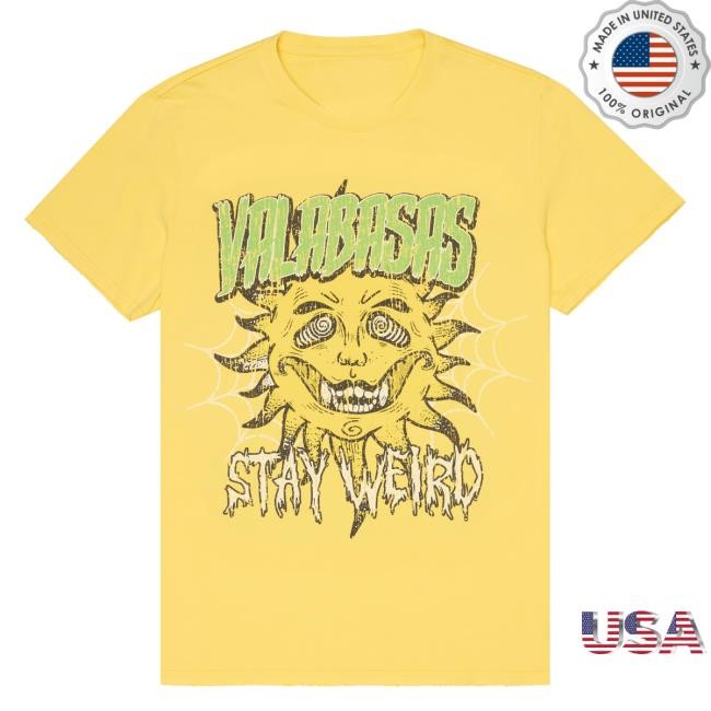 "Stay Weird" Vintage Yellow T-Shirts